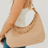 SIENNA SLOUCHY WOVEN SHOULDER BAG