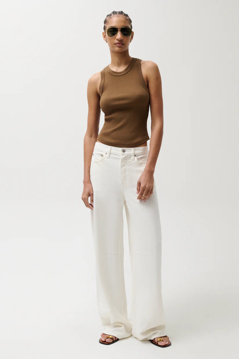 Sydney High Rise Linen Bowed Leg
