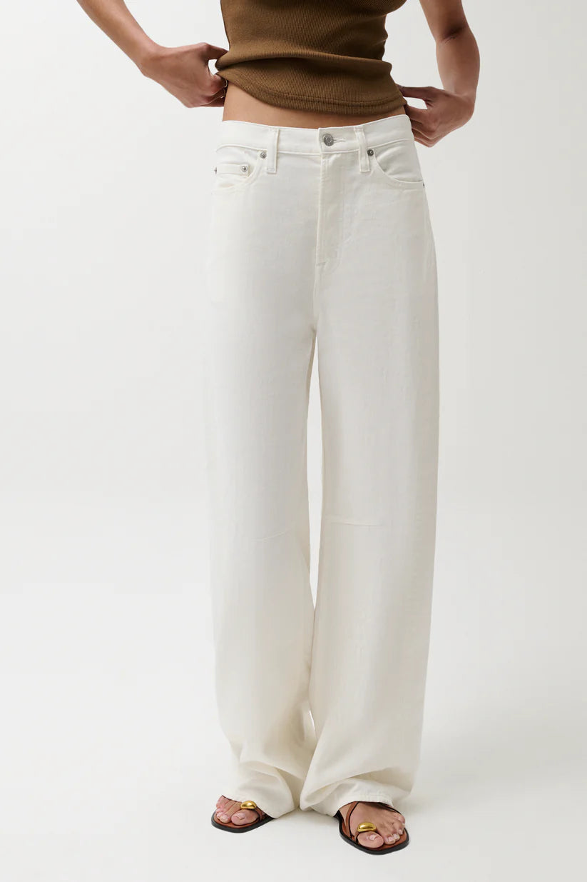 Sydney High Rise Linen Bowed Leg