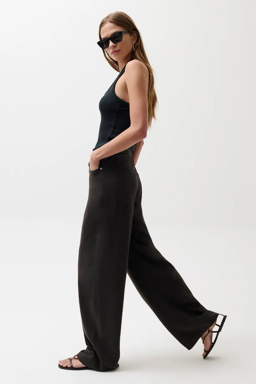 SYDNEY HIGH RISE LINEN BOWED