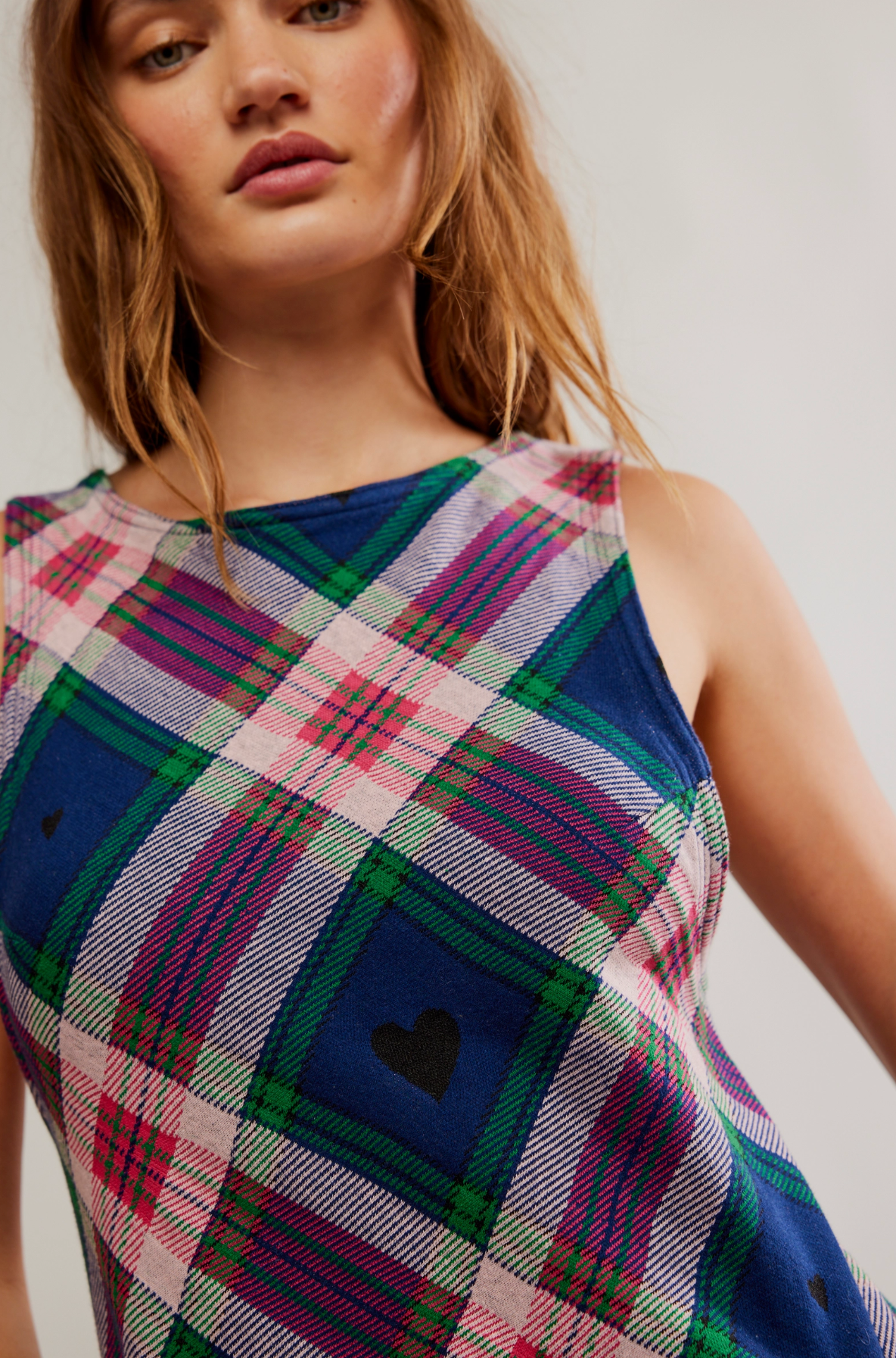 Carven Plaid Mini Dress
