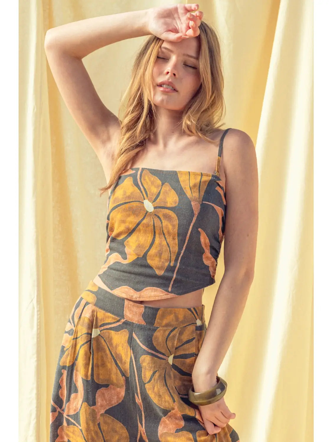 Multi Print Tie Back Tube Top