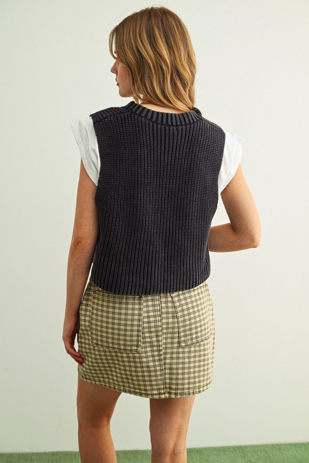 SWEATER VEST WITH SHORT SLEEVE TEE