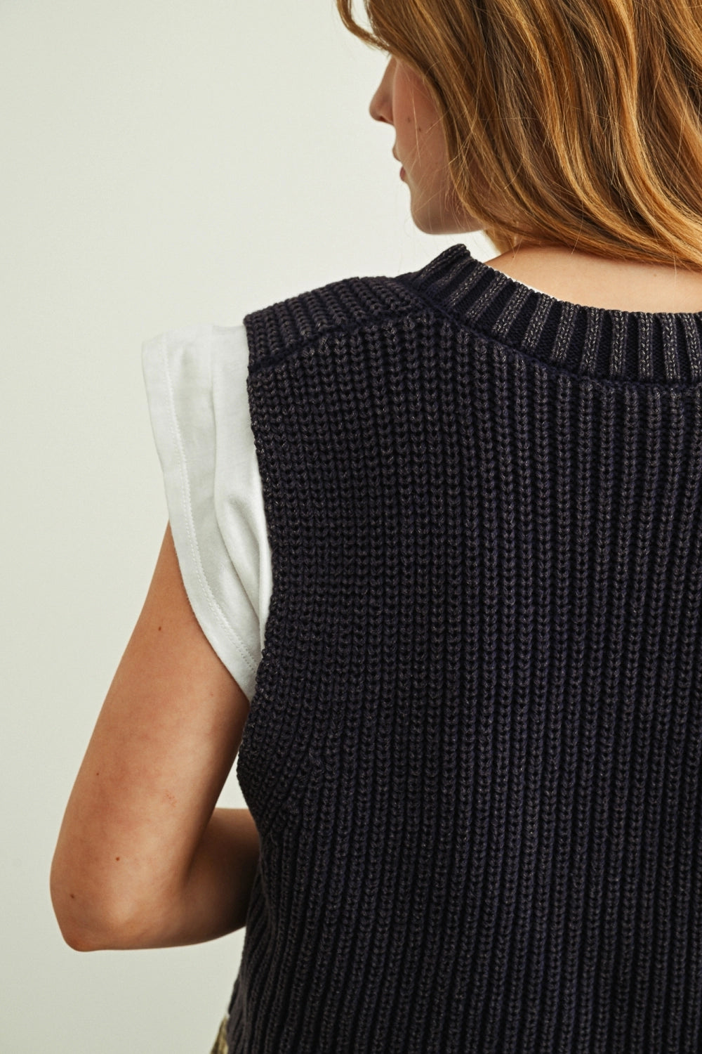 SWEATER VEST WITH SHORT SLEEVE TEE
