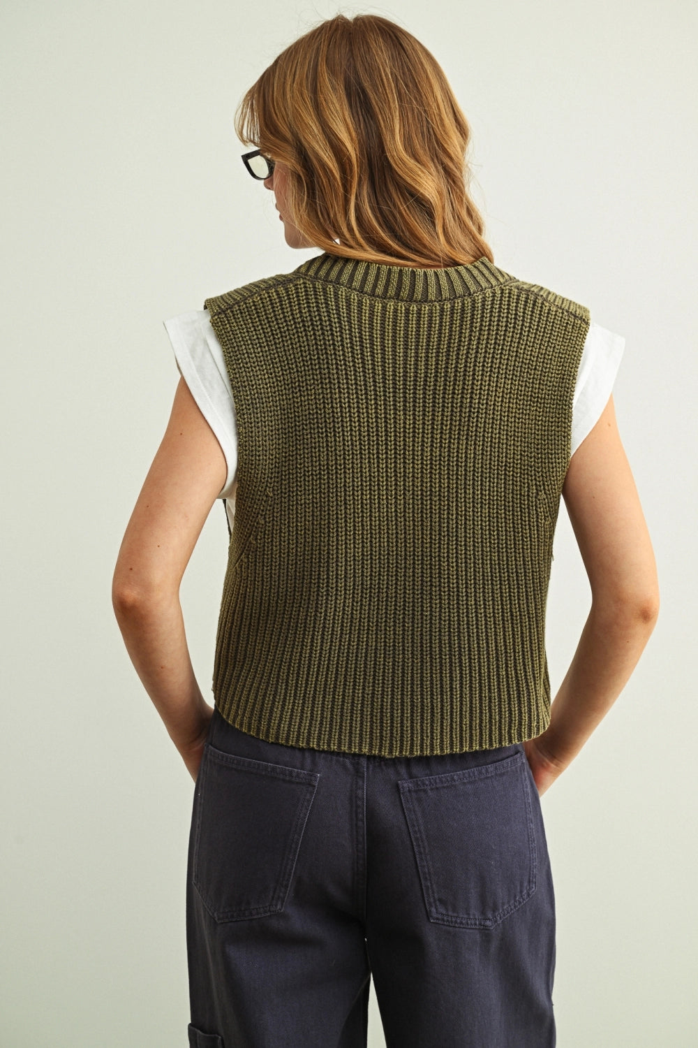 SWEATER VEST WITH SHORT SLEEVE TEE