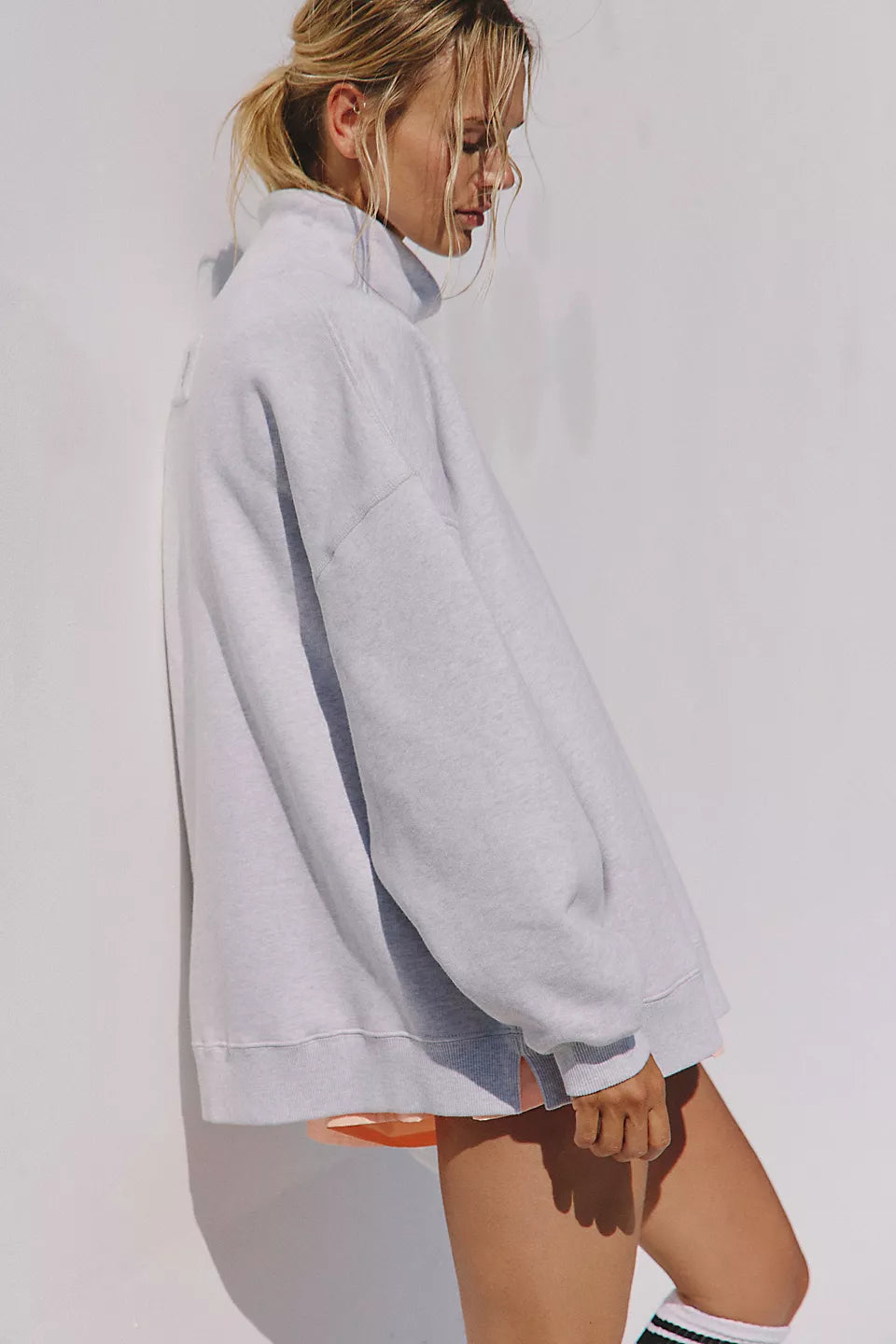 A Cut Above Mock Neck Pullover Sweatshirt