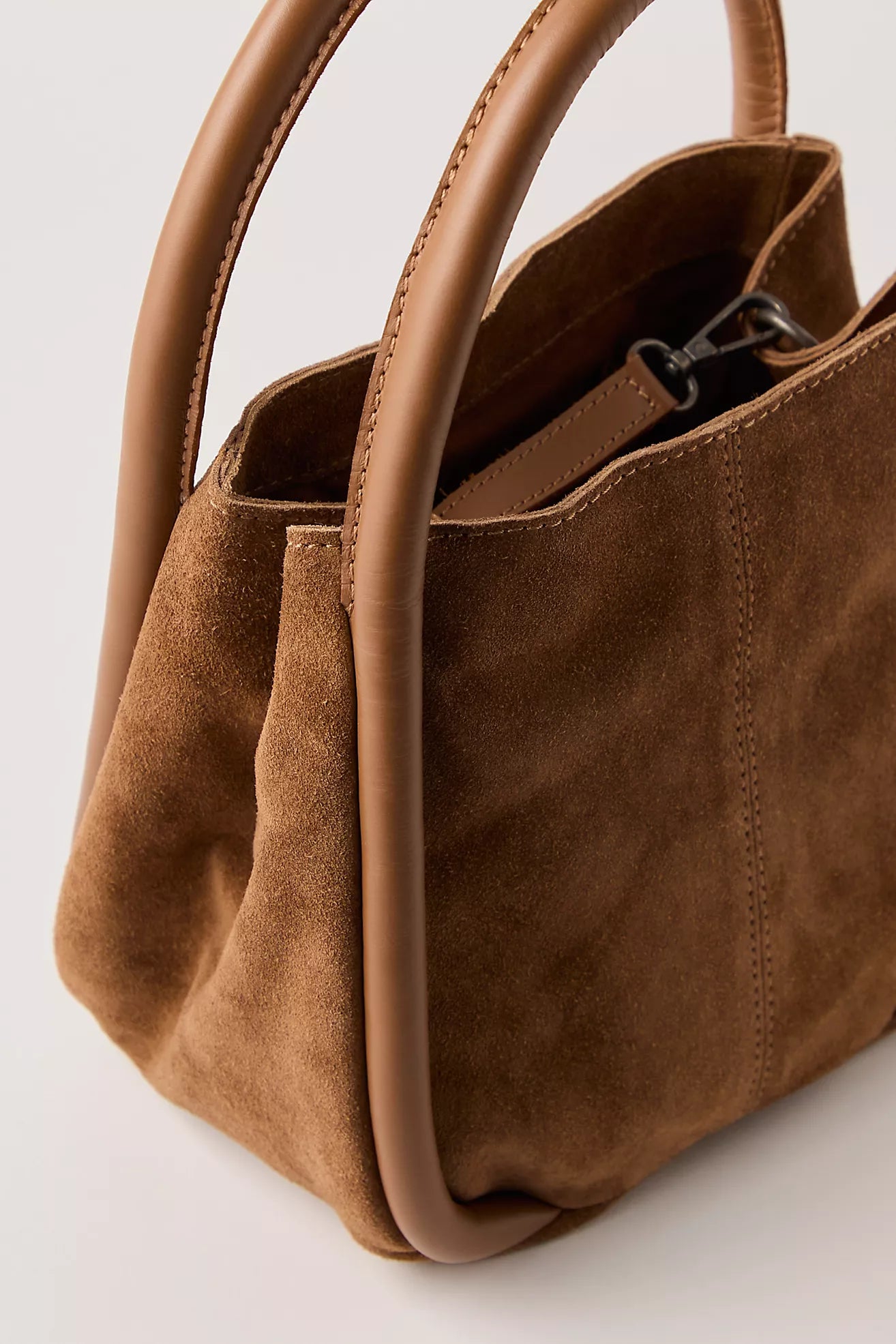 Barlow Suede Bucket Bag