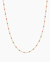 Capri Necklace Gold/Red