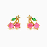 Cherry Studs Gold