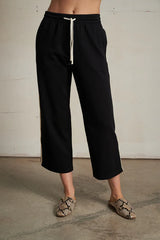 Claud Travel Cropped Pant with Stripes
