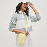 Divide & Conquer Woven Neoprene Crossbody Butter
