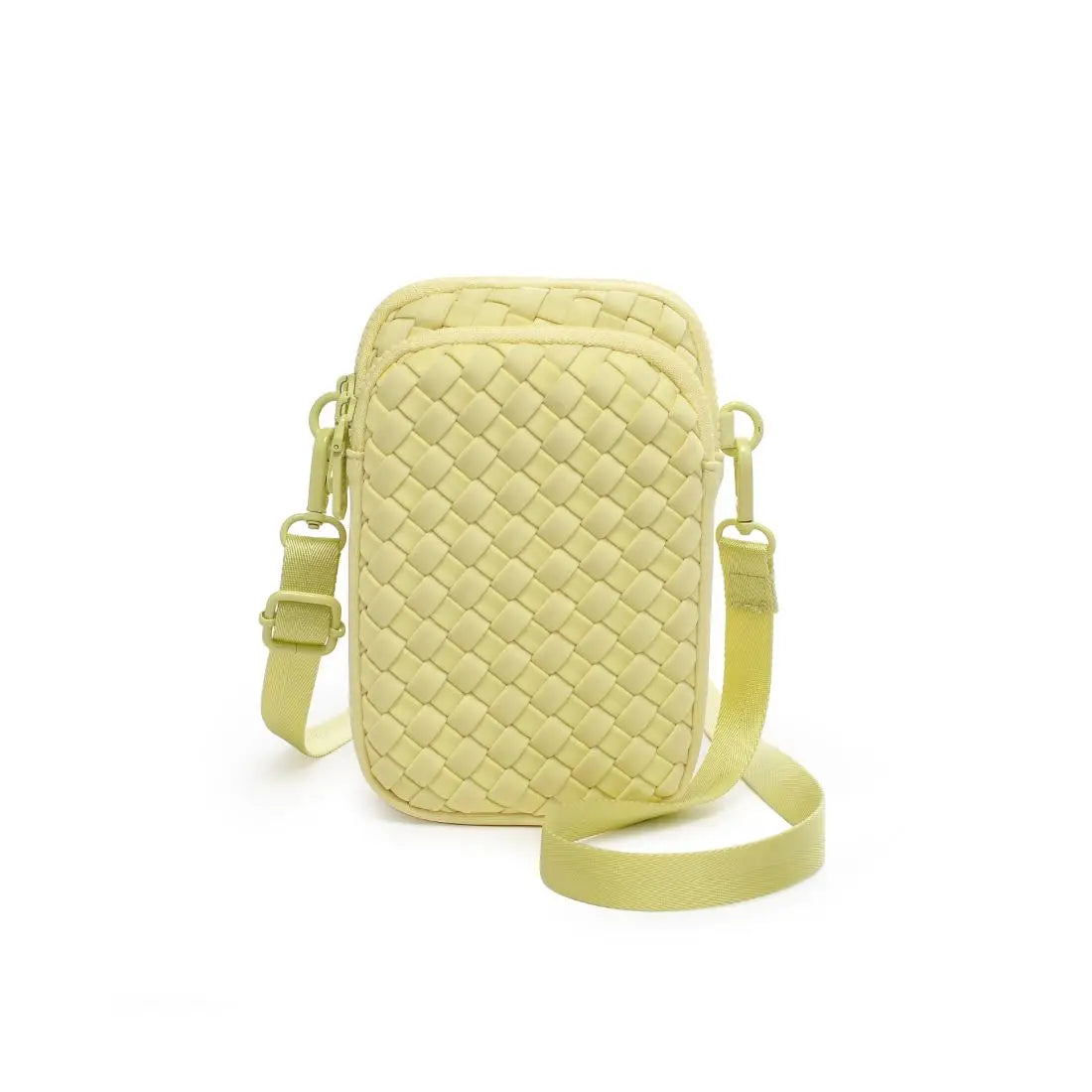 Divide & Conquer Woven Neoprene Crossbody Butter