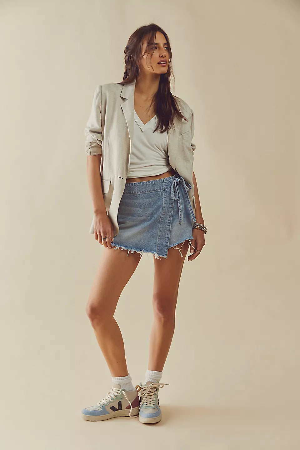 EMMY DENIM SKORT