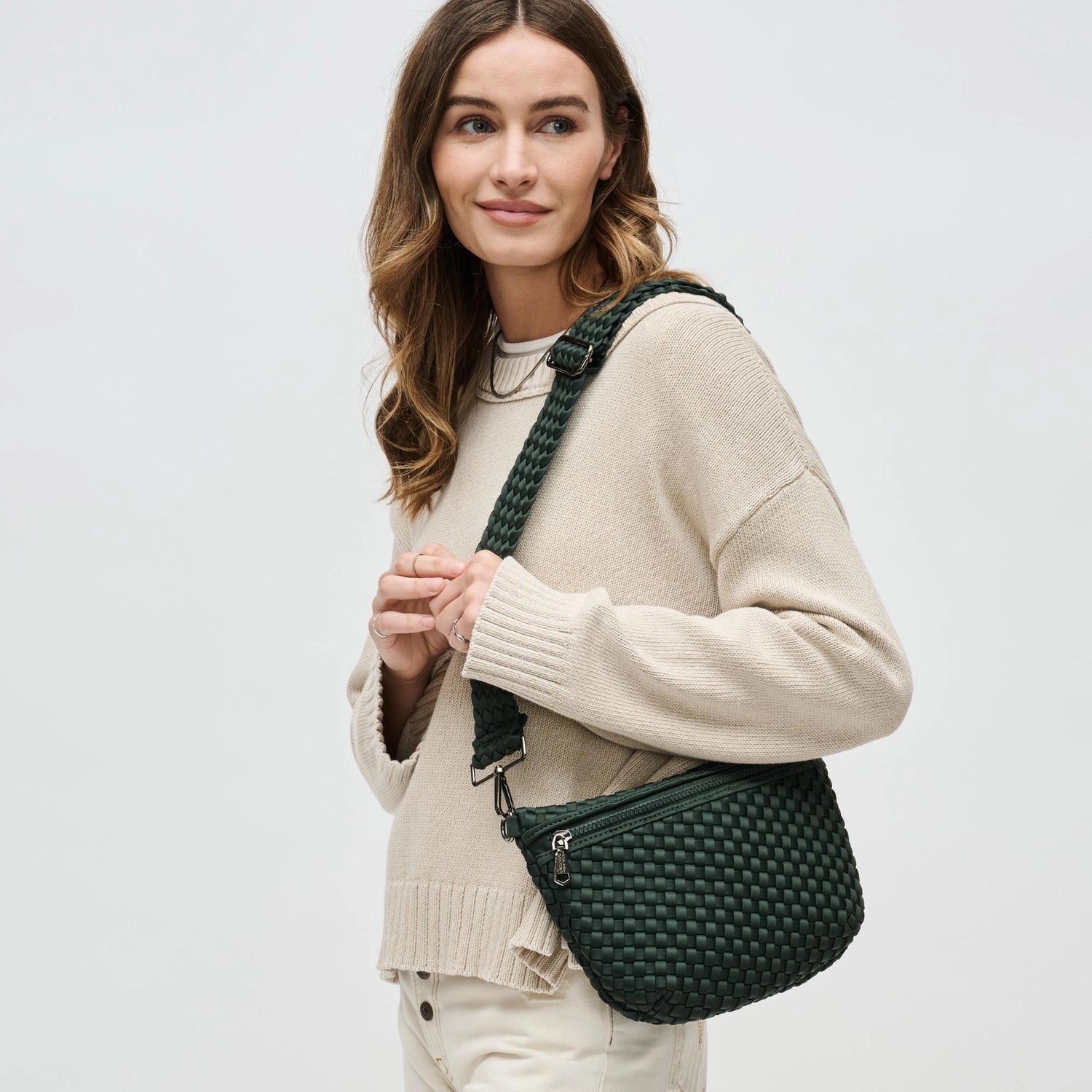 Ethereal Neoprene Woven Crossbody