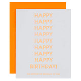 GREETING CARD THE HAPPIEST OF BIRTHDAYS