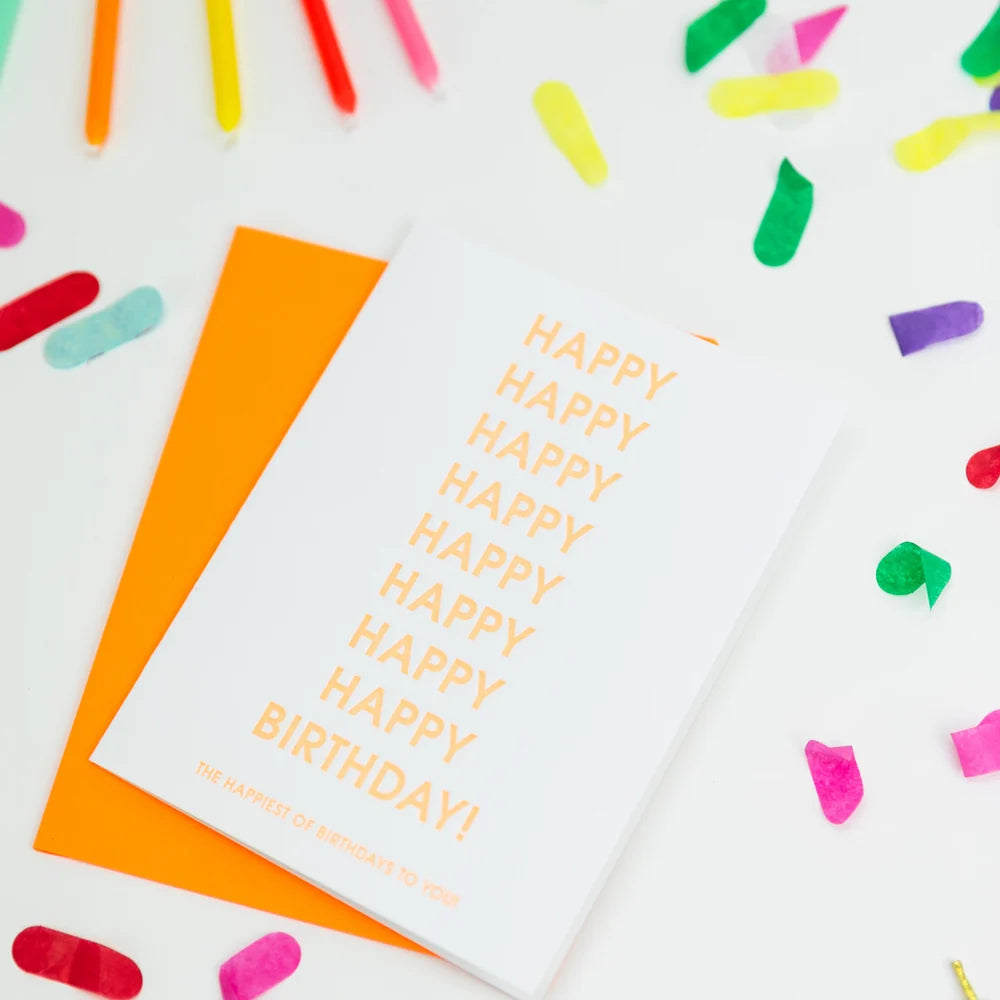 GREETING CARD THE HAPPIEST OF BIRTHDAYS