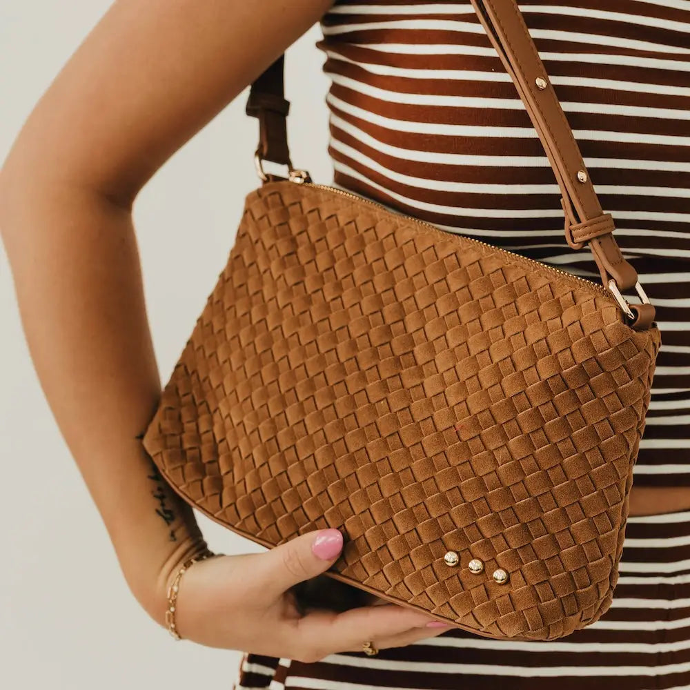 Harper Suede Hobo Shoulder Bag