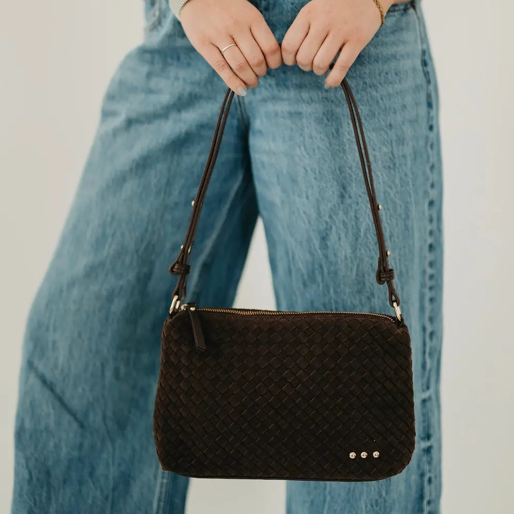 Harper Suede Hobo Shoulder Bag