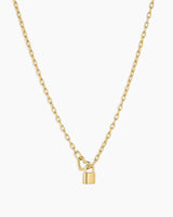 Heart Padlock Interlocking Necklace