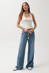 Jadyn with Draw Cord Low Slung Palazzo