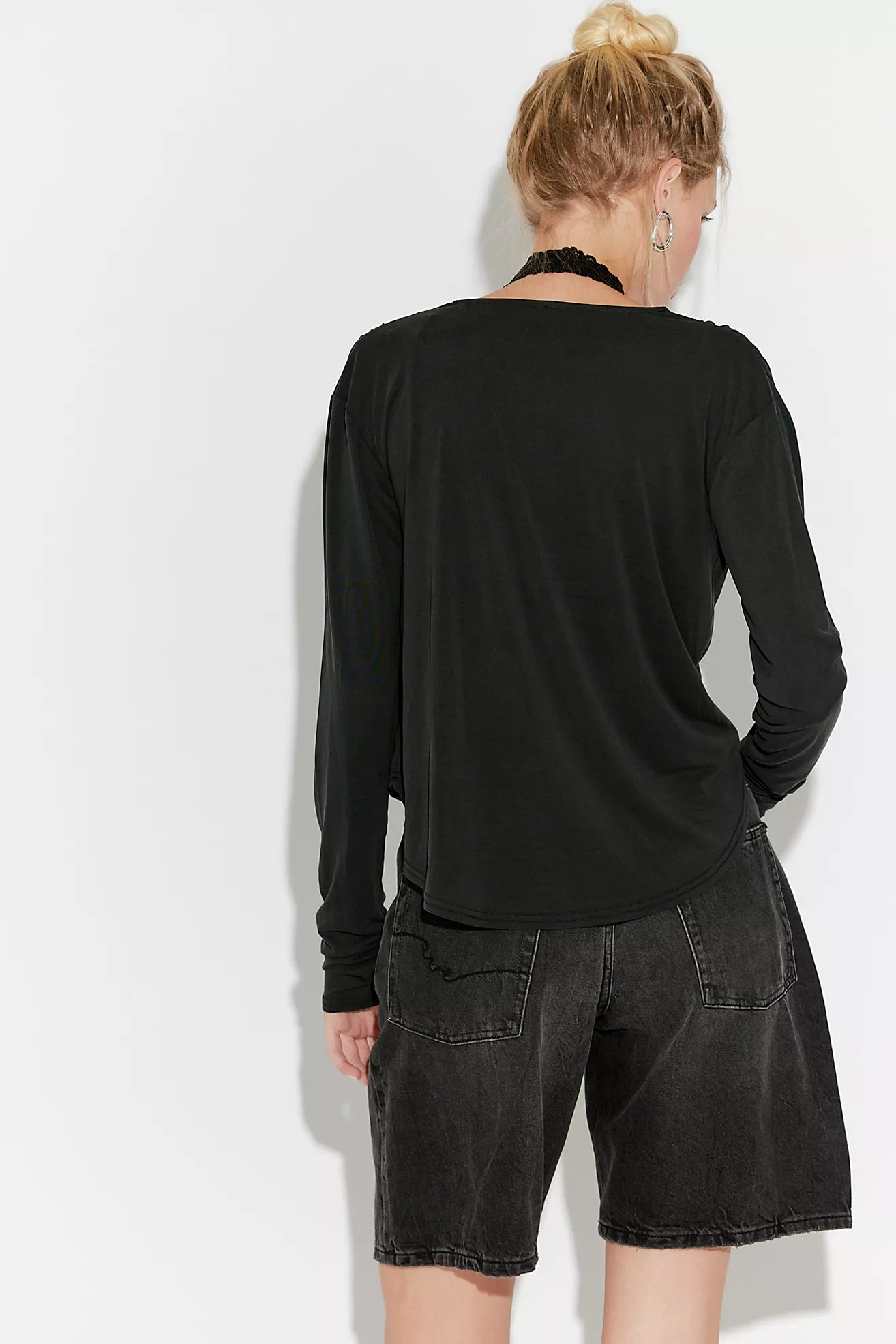 Jane Draped Long Sleeve Top
