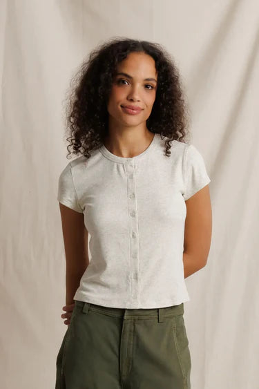Miriam Rib Button Up