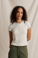 Miriam Rib Button Up