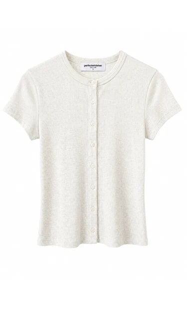 Miriam Rib Button Up