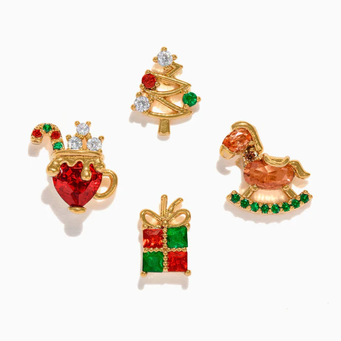 Oh What Fun Stud Set Gold