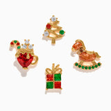 Oh What Fun Stud Set Gold