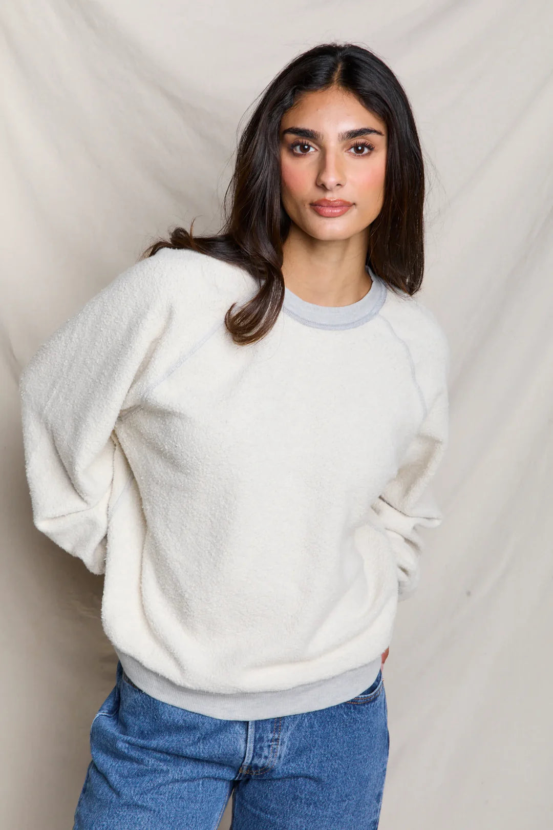 Oversized Ziggy Reverse Fleece Crew
