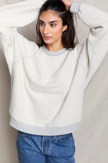 Oversized Ziggy Reverse Fleece Crew