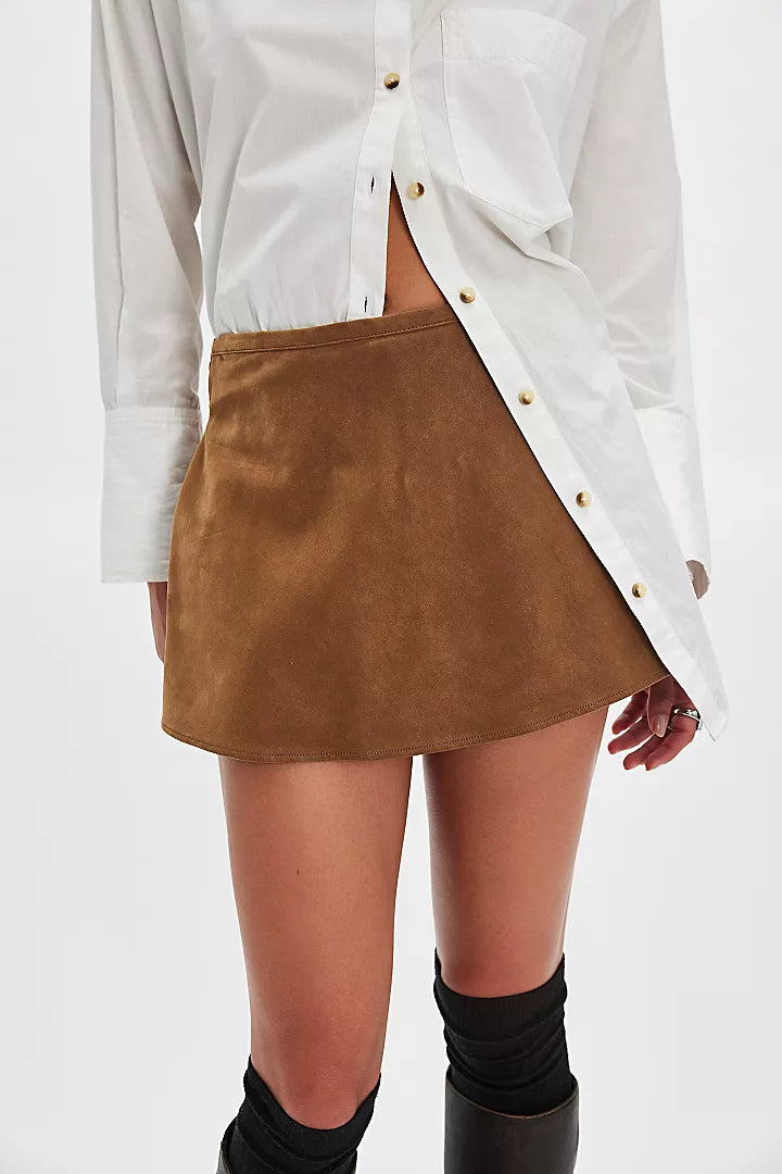 We The Free Paradise Found Suede Skort