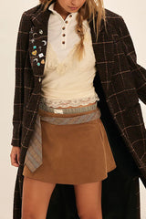 We The Free Paradise Found Suede Skort