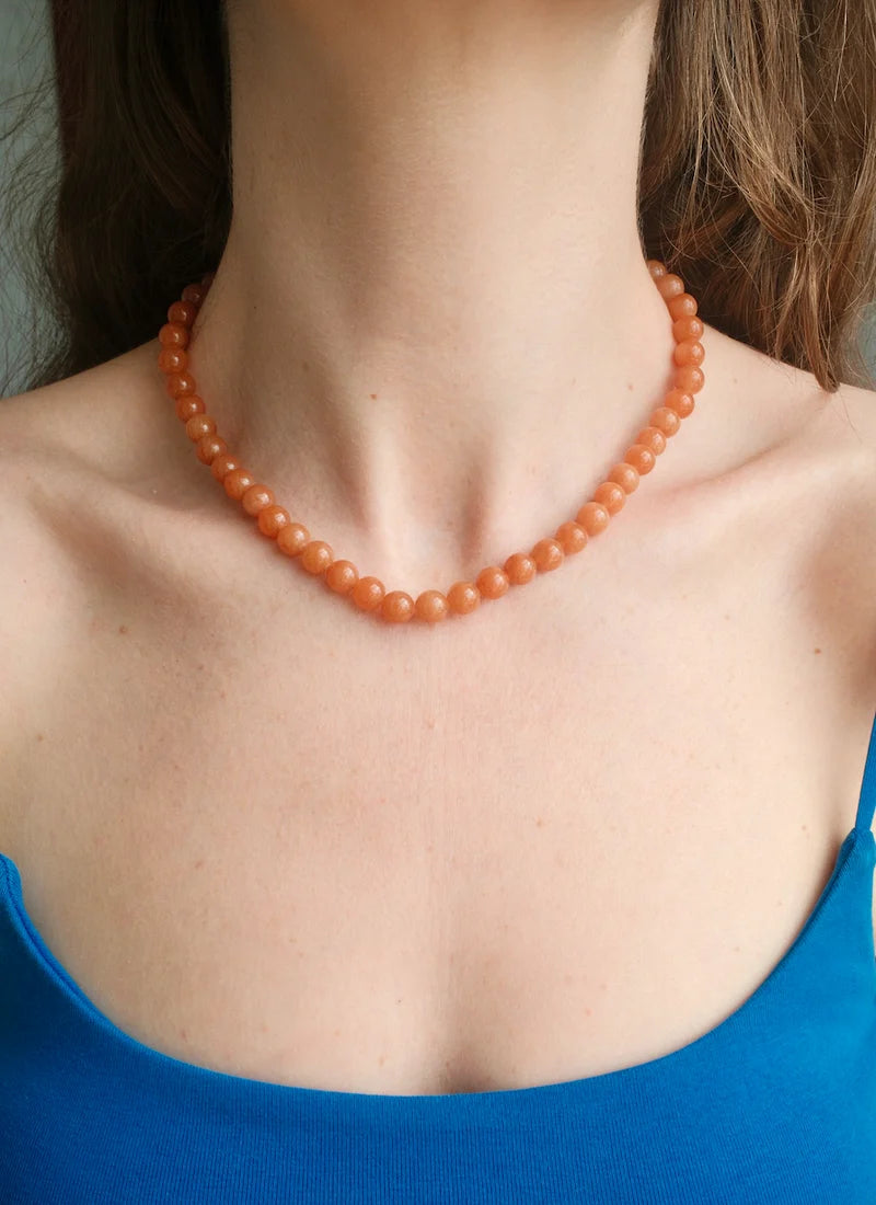 Paloma Necklace Orange Adventurine