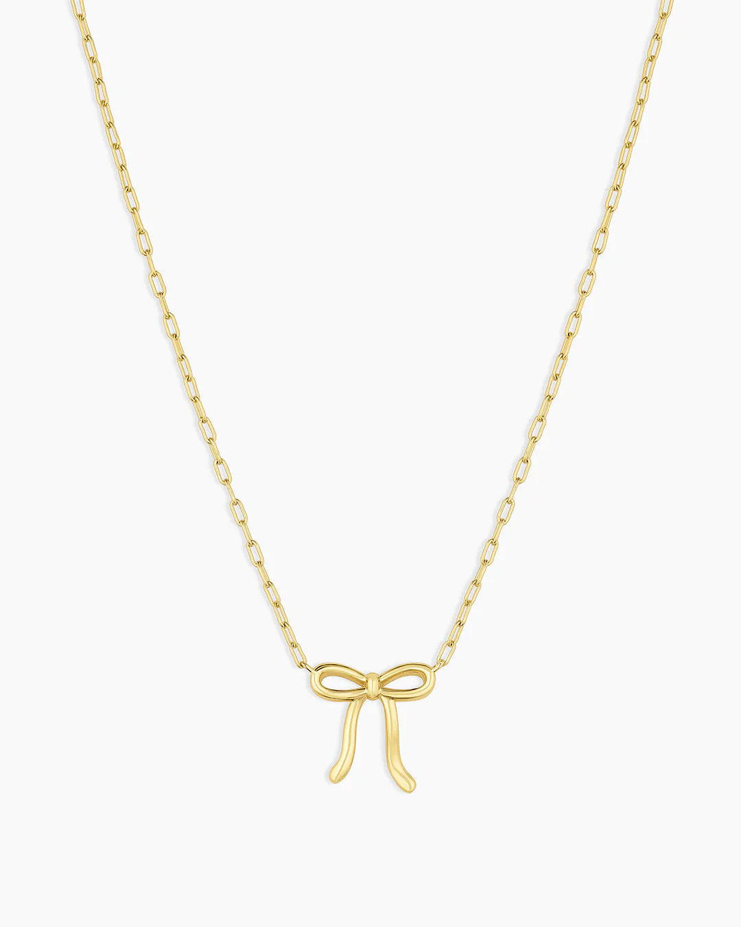 Put A Bow On It Necklace Gold