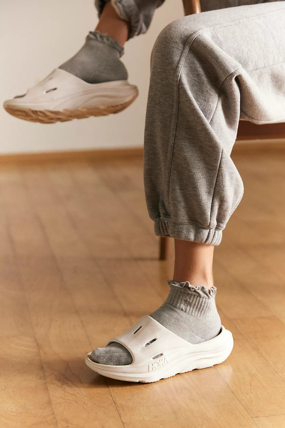 Movement Classic Ruffle Socks Heather Grey