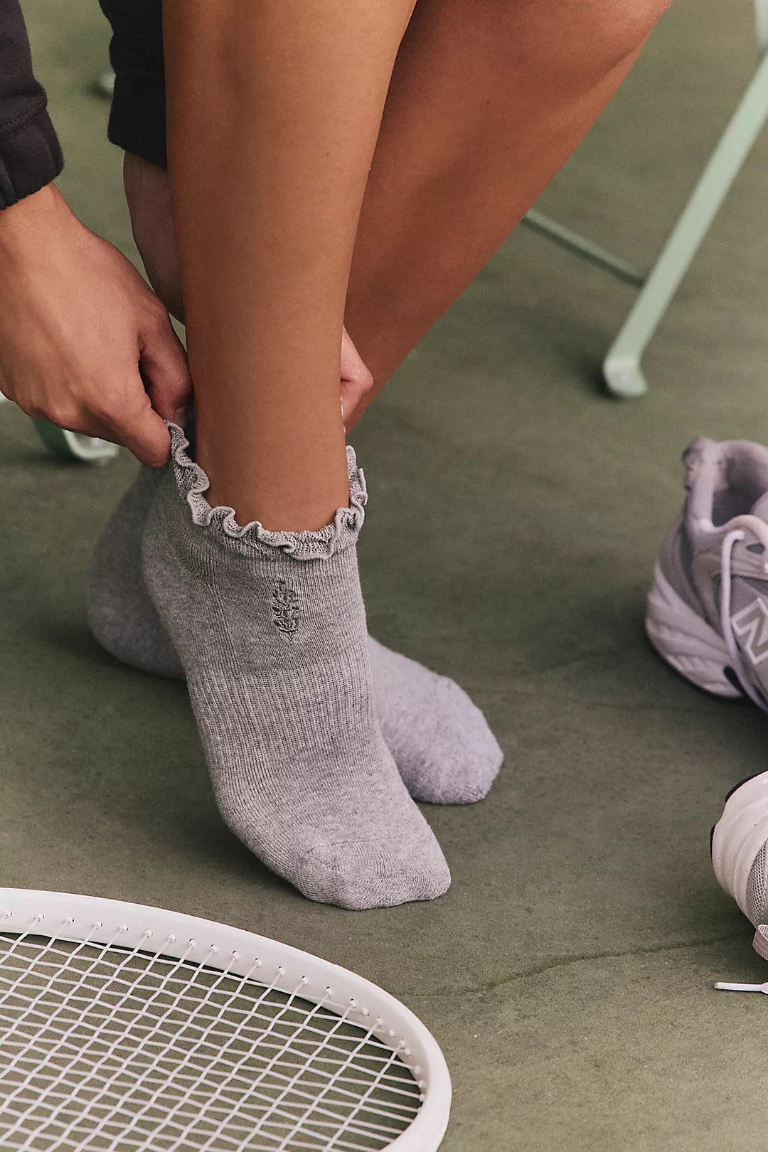 Movement Classic Ruffle Socks Heather Grey