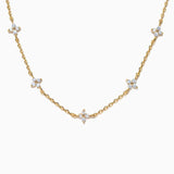 Shimmer Blossom Necklace Gold