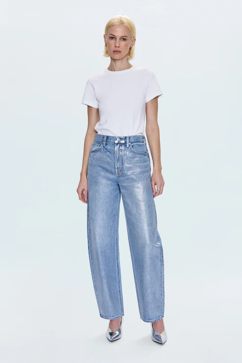 Wes High Rise Barrel Jean