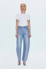 Wes High Rise Barrel Jean