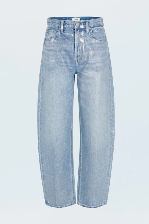 Wes High Rise Barrel Jean